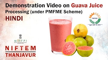Demonstration Video on Guava Juice Processing (under PMFME Scheme) - HINDI