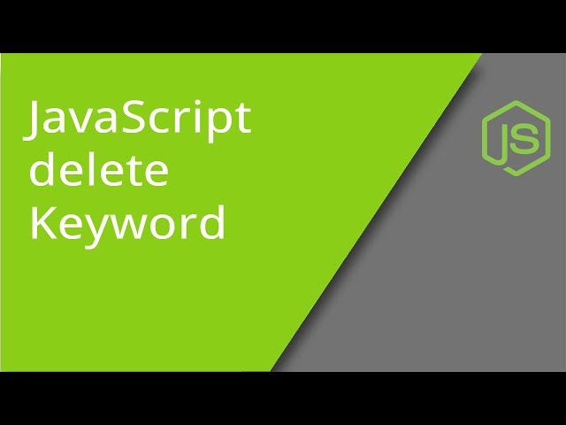 delete Keyword in JavaScript