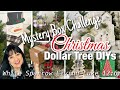 🎄SEE WHAT I MADE!!🎄CHRISTMAS MYSTERY BOX CHALLENGE DOLLAR TREE DIYS