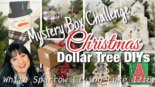 🎄SEE WHAT I MADE!!🎄CHRISTMAS MYSTERY BOX CHALLENGE DOLLAR TREE DIYS