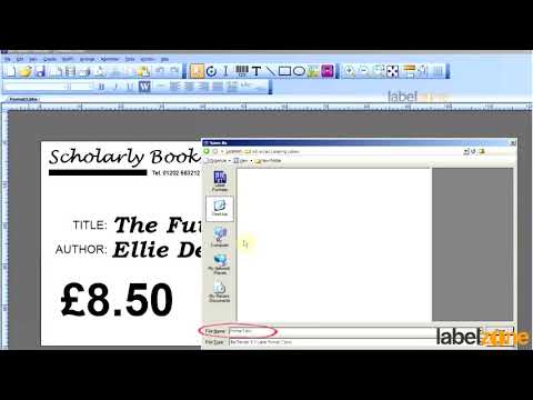 BarTender - How to Save a Template
