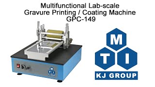 Multifunctional Lab-scale Sheet-fed Gravure Printing / Coating Machine - GPC-149