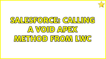 Salesforce: Calling a void apex method from LWC