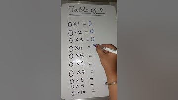 table of 0 0 ka table #shorts #viral #youtubeshorts #math