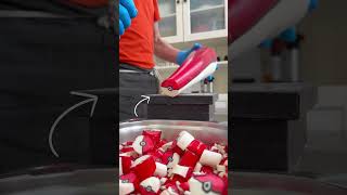 ASMR Candy Cutting | Poké Ball Reveal 🔴⚪️🍭 #satisfying #memes #asmr