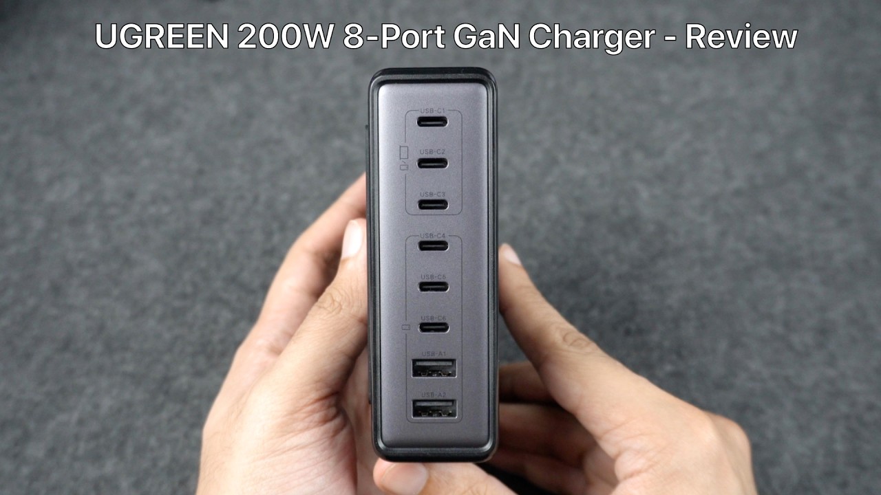 UGREEN 200W 8-Port GaN Charger Review - The Only Desk Charger You