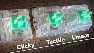 Clicky VS Tactile VS Linear ZEAL CLICKIEZ Ultimate Sound Comparison!