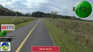 Salt Creek Greenway Trail Northbound, Busse Woods, IL | VirtualBike