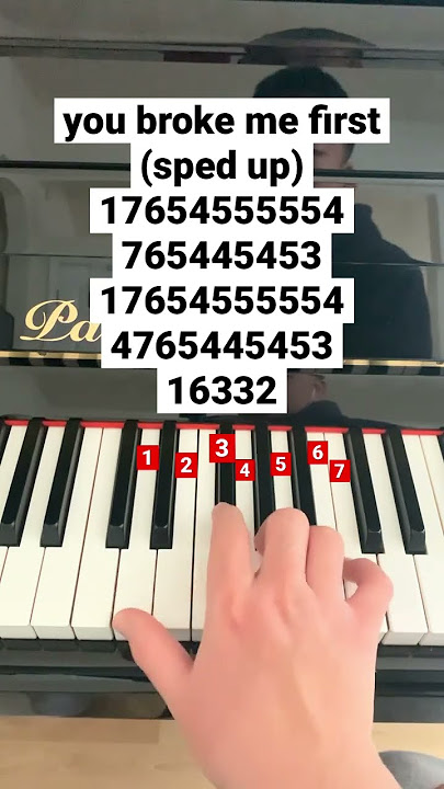 you broke me first #piano #pianomusic #pianotutorial #youbrokemefirst #tatemcrae #pianocover