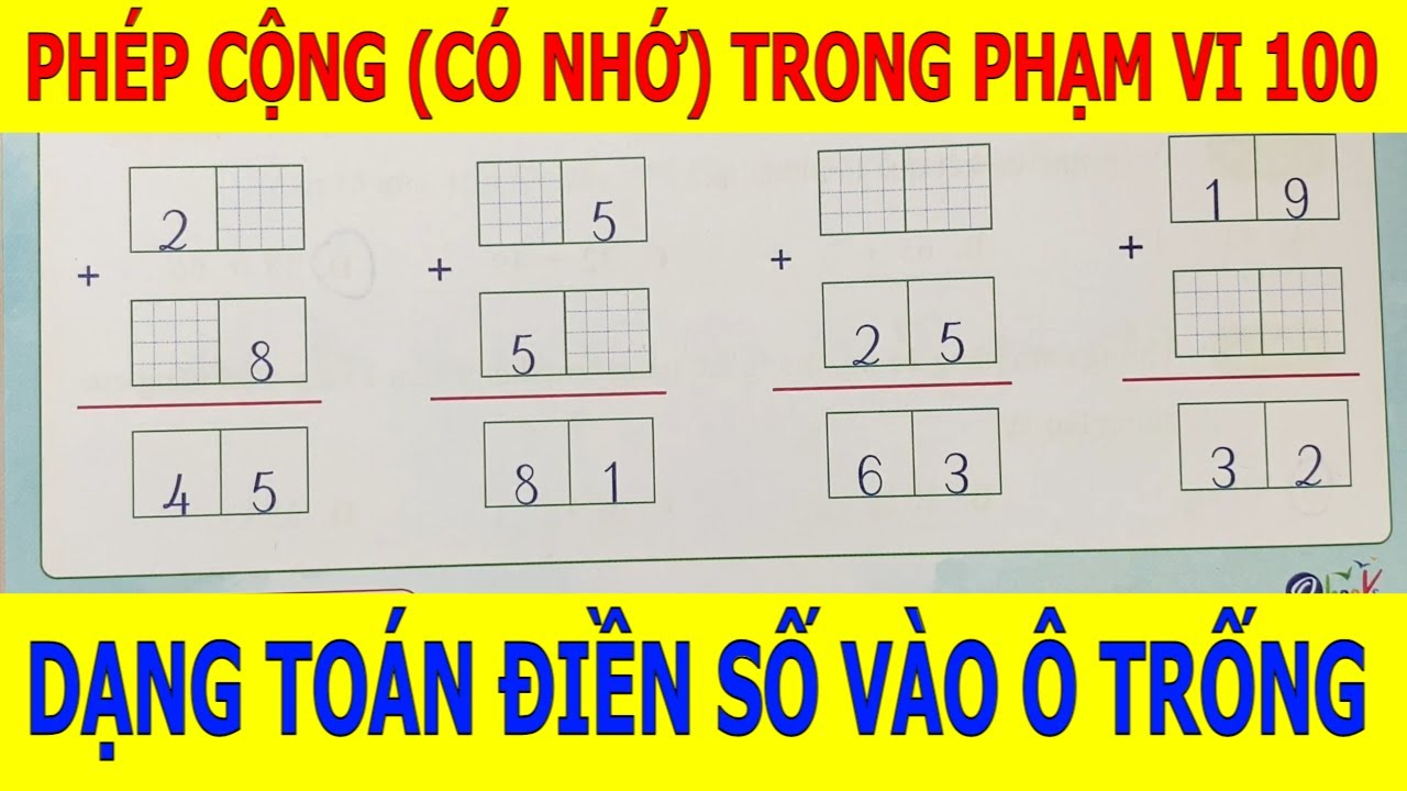 Toán Lớp 2 Kết Nối | Phép cộng (có nhớ) trong phạm vi 100 | Dạng toán ...