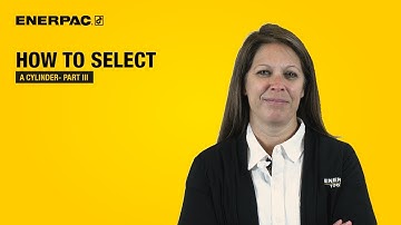 How-To Select a Hydraulic Cylinder - Part 3 - Cylinder Accessories | Enerpac