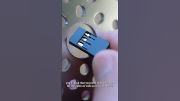 Trick for Passing Servo Cables Through Tight Spots - Maker Update #Shorts