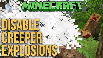 Minecraft 1.12: Disable Creeper Explosions (Without Gamerule) Tutorial