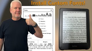 How to install Custom Fonts on your Kobo ebook reader and KOReader