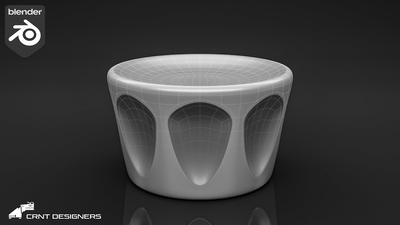 NH125 _ how to model this groove design on cylinder _ blender modeling