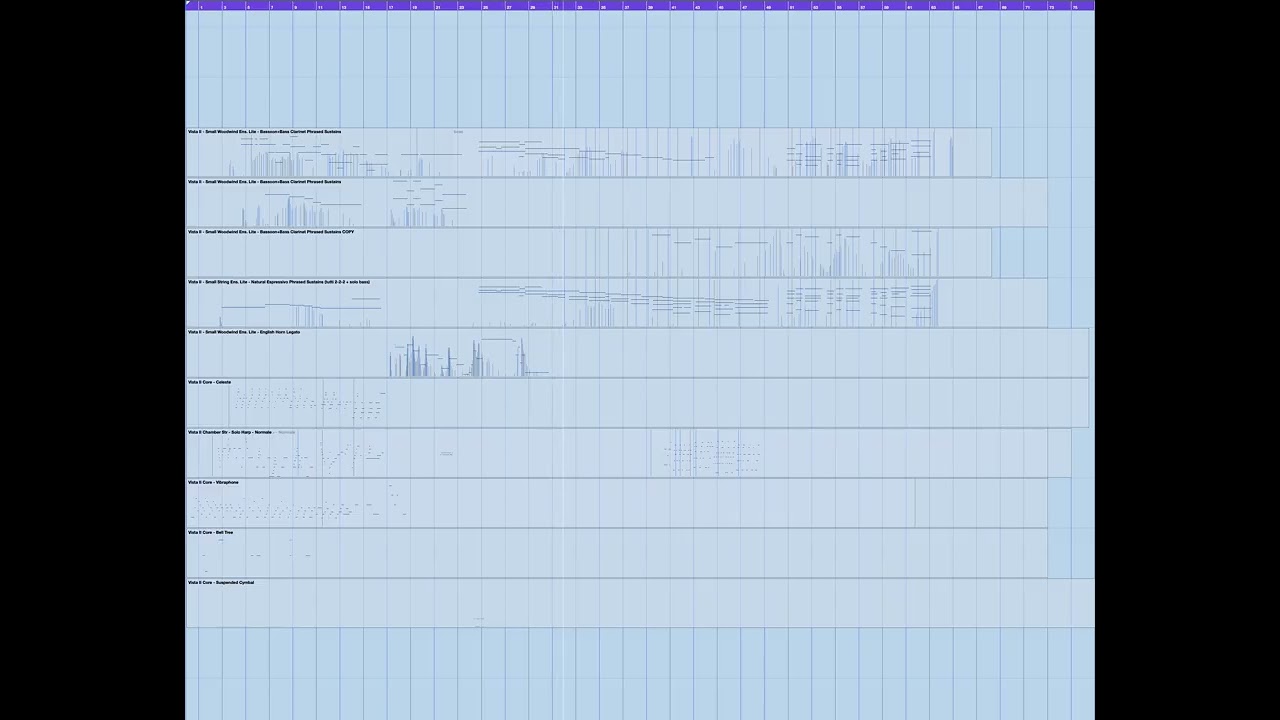 Phrased Sustains Demonstration - All Vista II