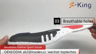 Fashion EVA breathable Insole  Plantilla transpirable EVA de la moda ファッションEVA通気性インソール