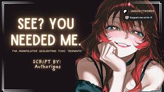 [ASMR][F4A] CRAWLING BACK TO YOUR YANDERE [TOXIC][MANIPULATIVE]["ROMANTIC"][GASLIGHTING]