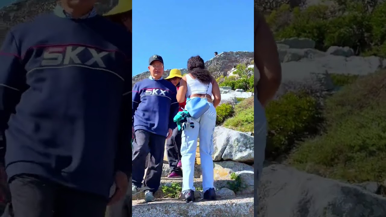 This girl is trying my energy 😂 Cape point South Africa 🇿🇦