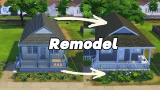 Remodeling the Daisy Hovel in the Sims 4! (sped up) #decoration #remodel #sims4 #starterhome