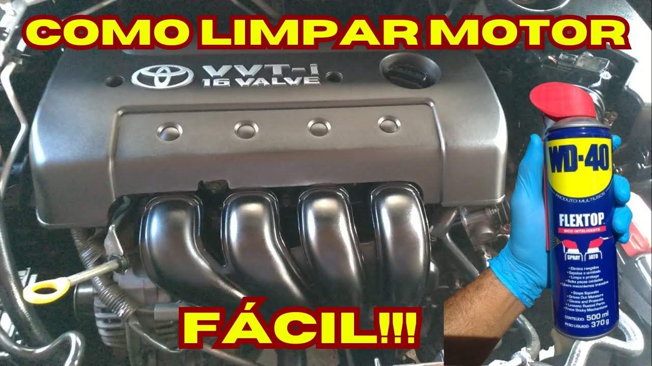 Como lavar o motor de forma fácil com Wd40