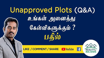 Land Regularization Scheme - Answering YouTube Comments & Queries | Mothish Kumar Property Coach