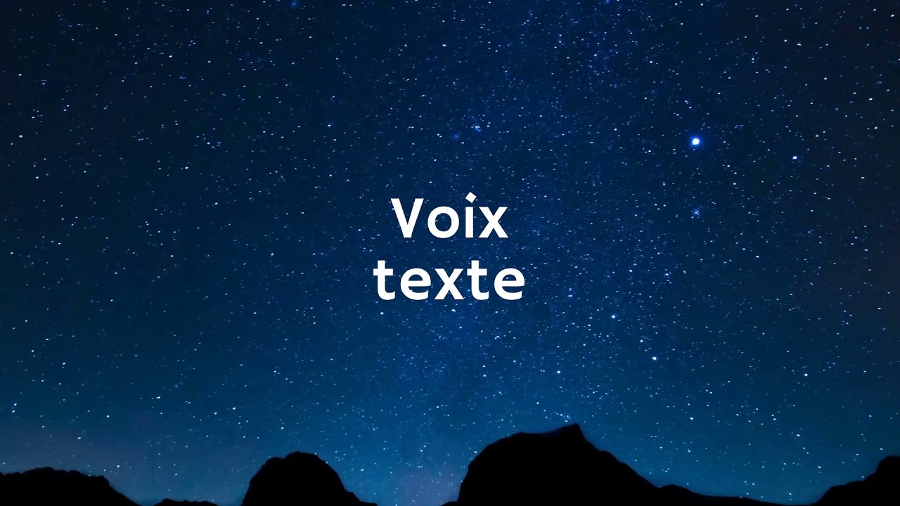 Voix Off Lecture de texte
