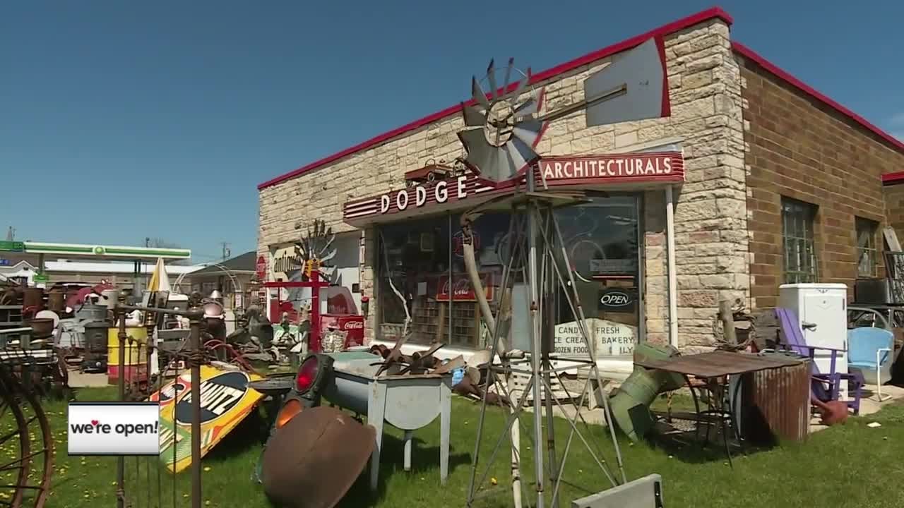 We're Open Dodge Antiques in Algoma YouTube