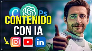 Cómo hacer CONTENIDO para REDES SOCIALES con IA   Tutorial CHATGPT + CANVA + Photoshop