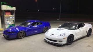 1300hp TT Cobra vs ZR1 Corvette