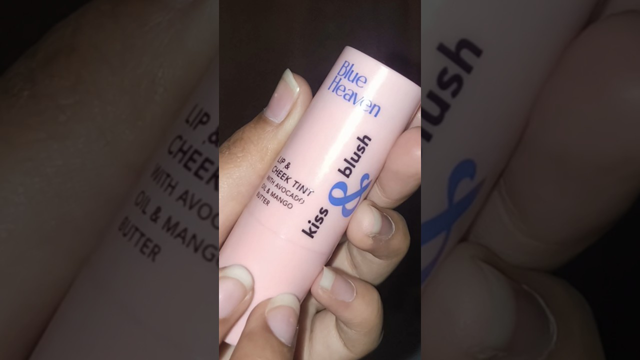 try this kiss and blush lip and cheek tint from blue heaven🩵