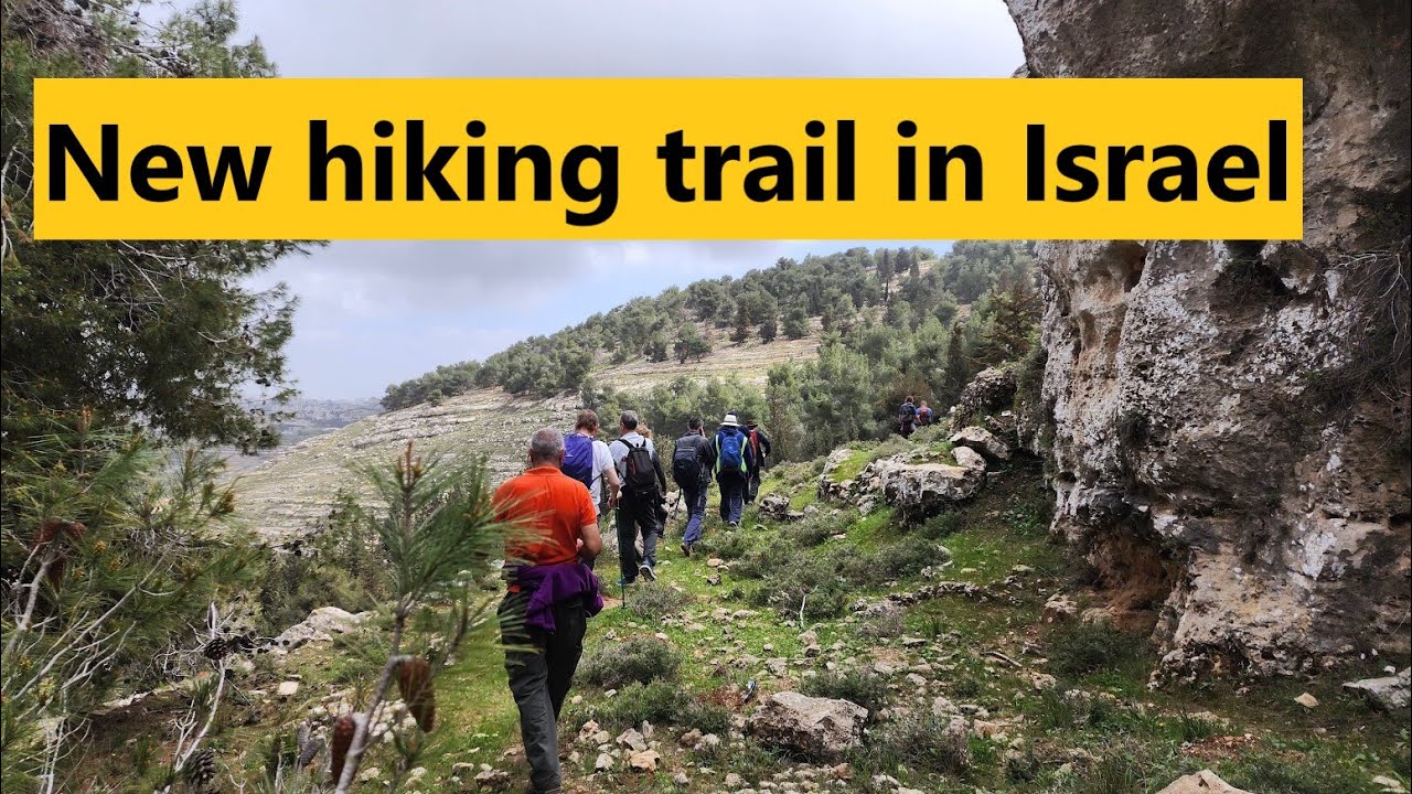 The nature of the Judean Mountains near Jerusalem and the tomb of prophet Shmuel (Nabi Samuel Park)