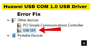 Huawei USB COM 1.0 USB Driver Install error FIX
