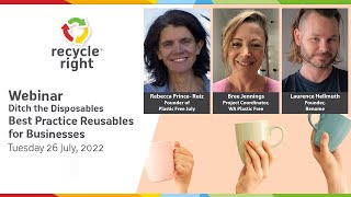 Webinar - Ditch the Disposables' Webinar, 26 July 2022
