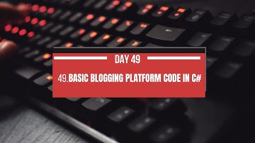 🚀 Day 49 of 100 Days of Code: Basic Blogging Platform with C# WinForms 📚