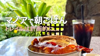 【TheBusで巡るハワイ】澄んだ空気に包まれたマノアで朝食 │ マノアの滝トレイルの閉鎖状況は事前に確認しましょう... │ ランチはポケを持ち帰り │ Morning in Manoa