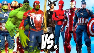 The Incredible Hulk, Hulkbuster, Hulk - Spider-man VS Spider-man, Iron Man, Avengers, Thor, Captain