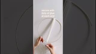 DIY dried flower hoop #weddingkeepsake #wallhoop