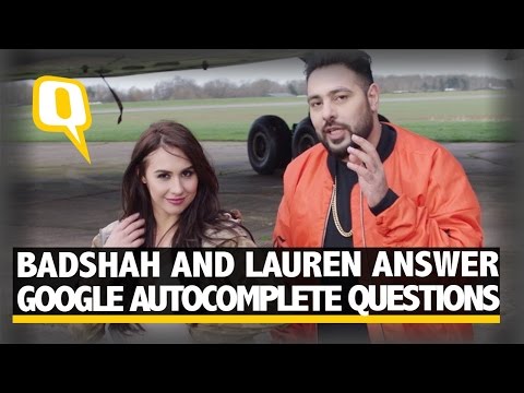 The Quint: Badshah And Lauren Gottlieb Answer Google Autocomplete Questions