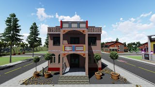 30 x 50 sqft house plan II 1500 sqft ghar ka naksha II 30 x 40 house design || for  village plan