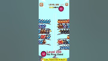 #bird #sort 2 #color #puzzle #level 250 #colour #gaming #viral #trending #shorts #solution #birdsort