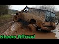 Nissan Patrol месим грязь патрол спасает Suzuki Samurai Offroad Mammutparck