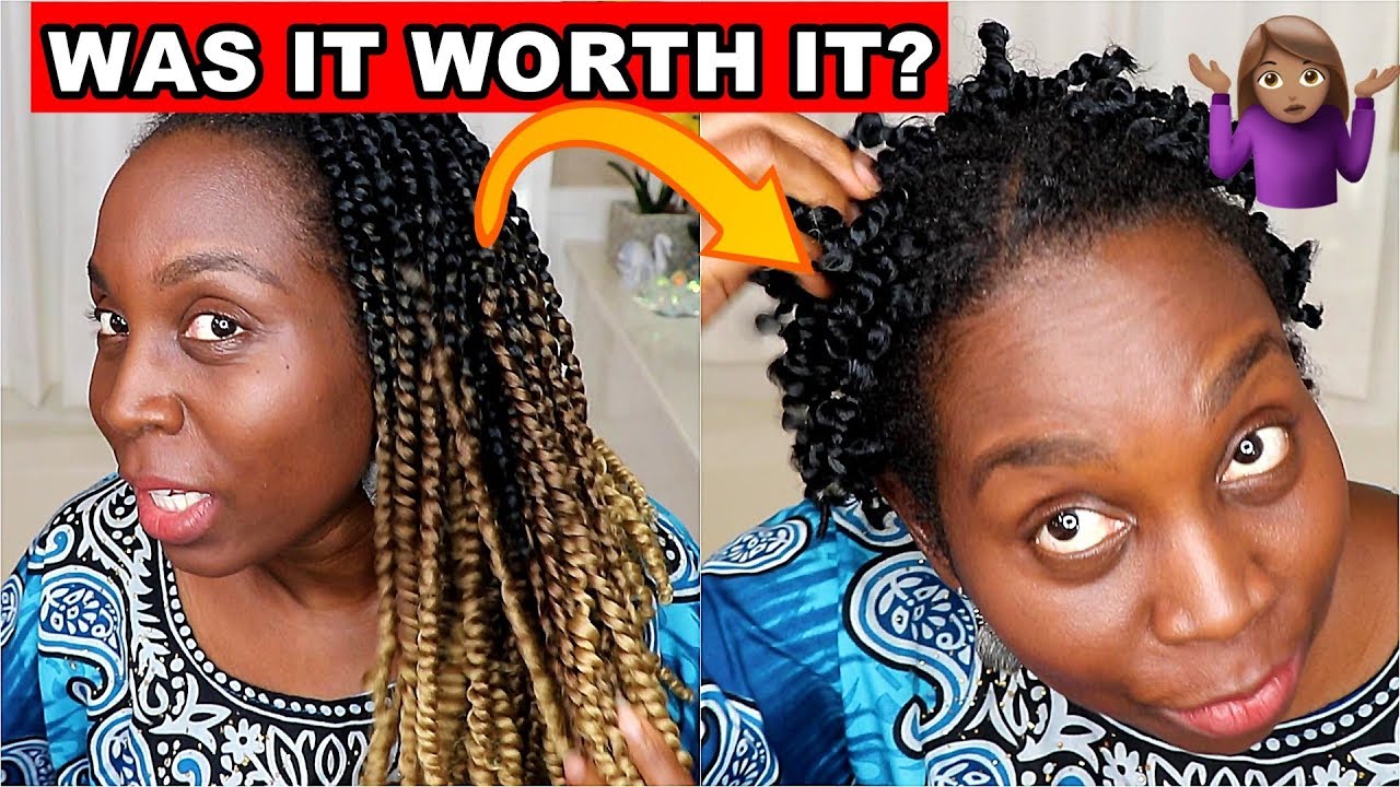 WAS IT WORTH IT? How to Remove Passion Twists Natural Hair Tutorial