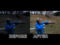 Editing gun videos before and after