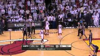 Ray Allen clutch 3-pointer sends game 6 to overtime (2013 NBA Finals, Heat vs Spurs)