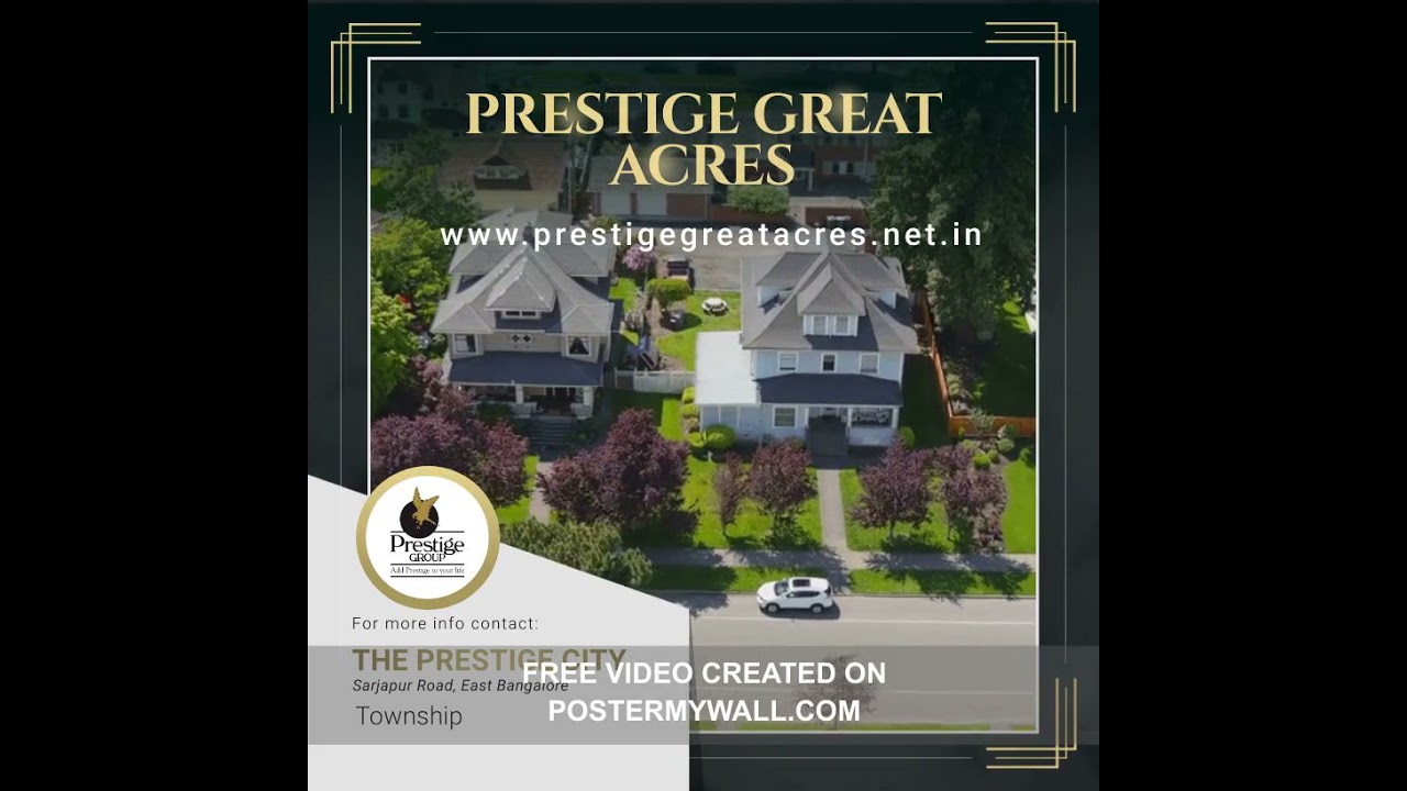 Prestige Great Acres Sarjapur Plots | Prestige Group | Prelaunch | Offer | Price | Bangalore
