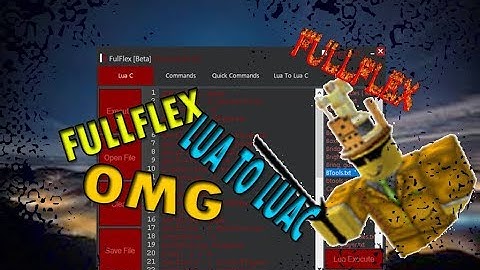 ✅[FULLFLEX]✅- ROBLOX EXPLOIT -WITH LUA CONVERTS TO LUA C- WITH QUICK CMDS✅