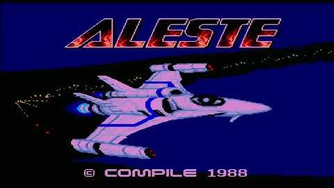 836 Aleste アレスタ Movie mode MSX MSX2, HD 60fps