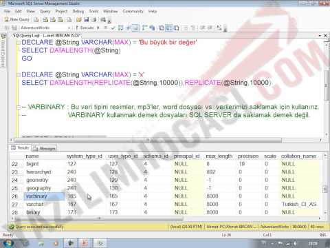 Bölüm 18- CLOBs And BLOBs