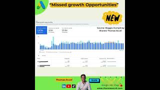𝐌𝐢𝐬𝐬𝐞𝐝 𝐆𝐫𝐨𝐰𝐭𝐡 𝐎𝐩𝐩𝐨𝐫𝐭𝐮𝐧𝐢𝐭𝐢𝐞𝐬 spotted in the Google Ads Interface #googleads #ppc #advertising